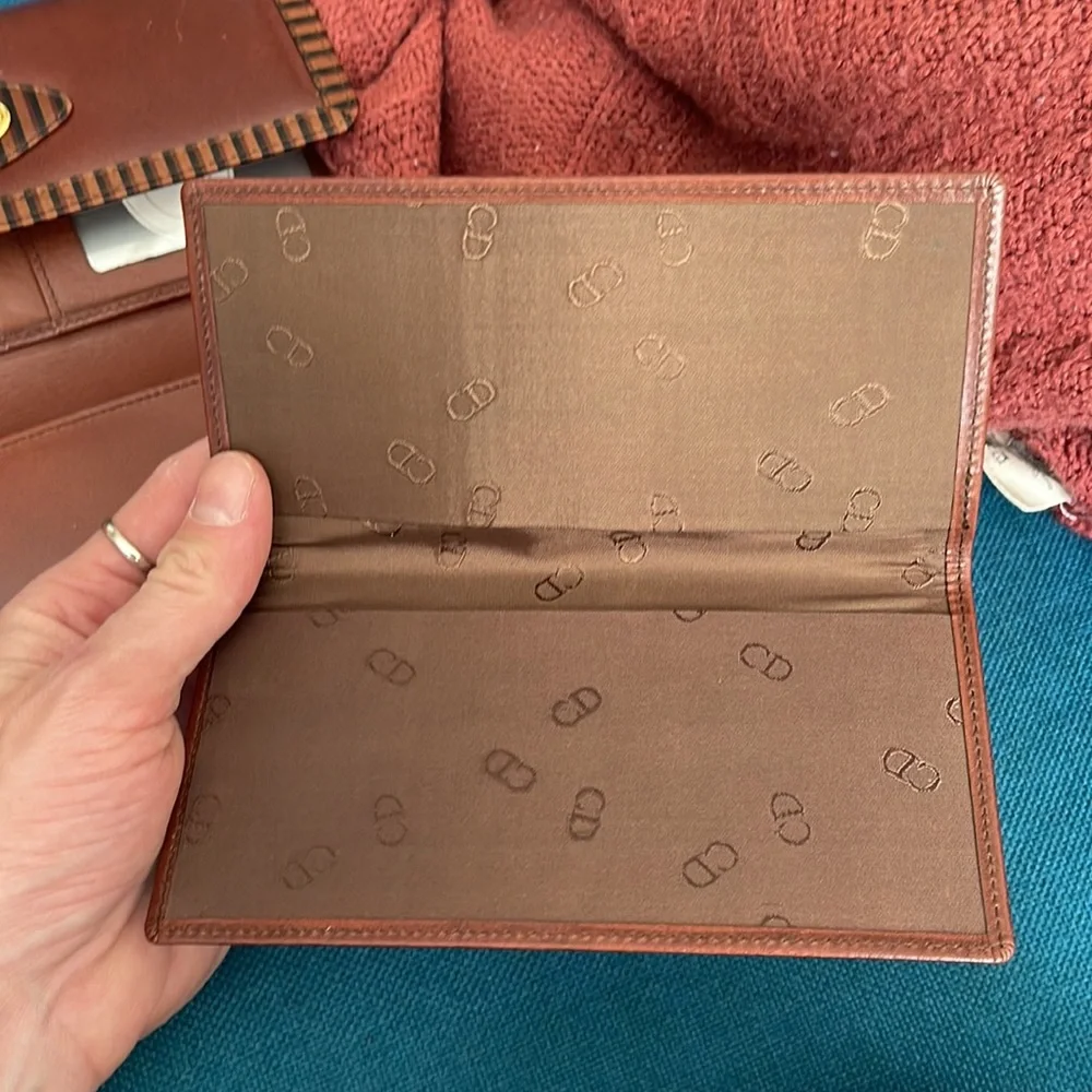 Christian Dior 90s vintage trifold wallet